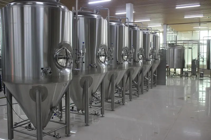 精釀啤酒設備,啤酒廠設備,開辦啤酒廠,發酵，錐形罐